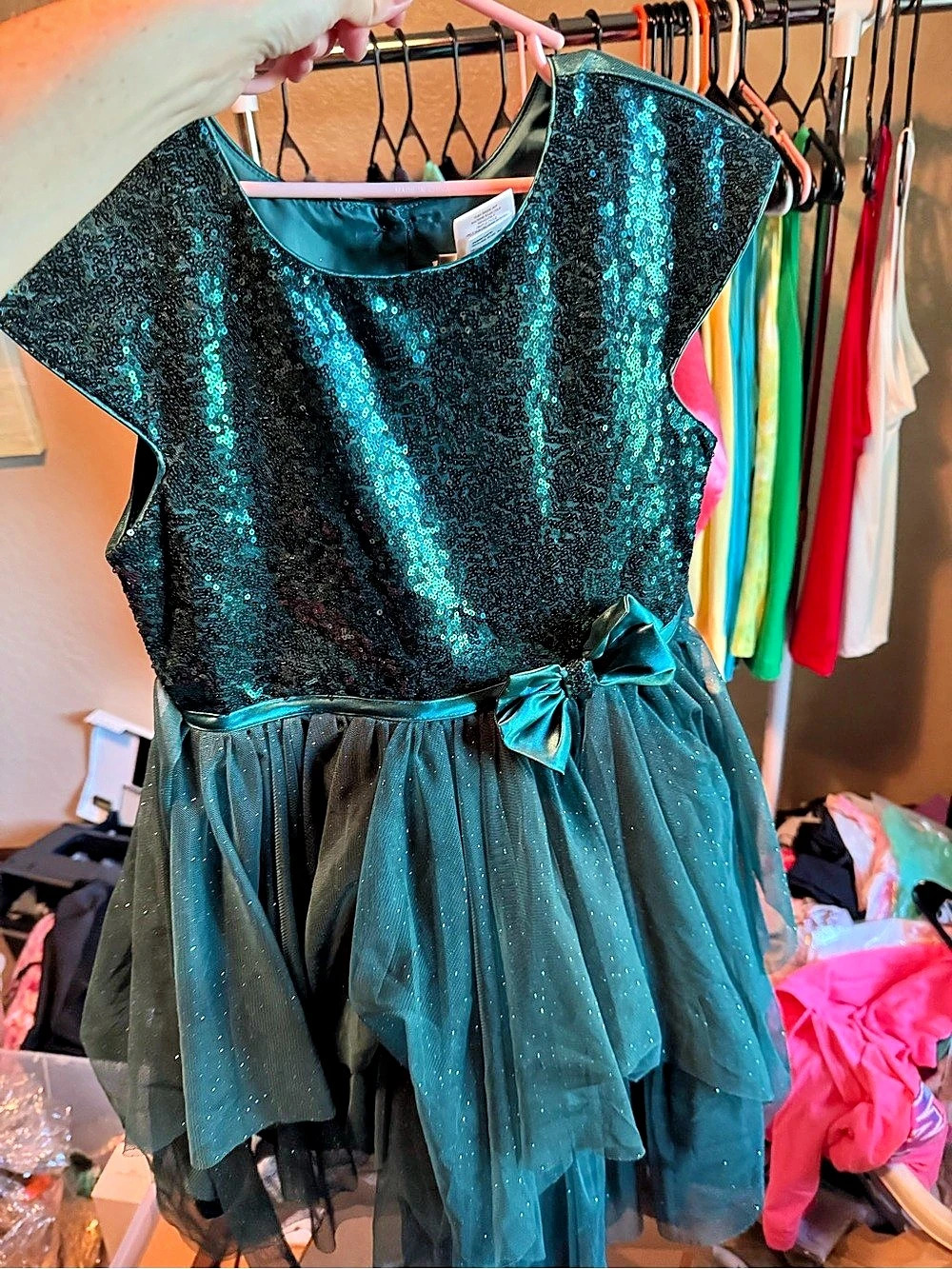 Irene Michael Girls Size 10 Sequin Tulle Formal Dress